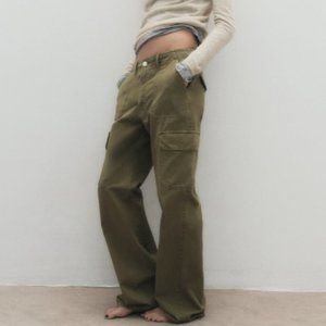 Zara straight cargo pants